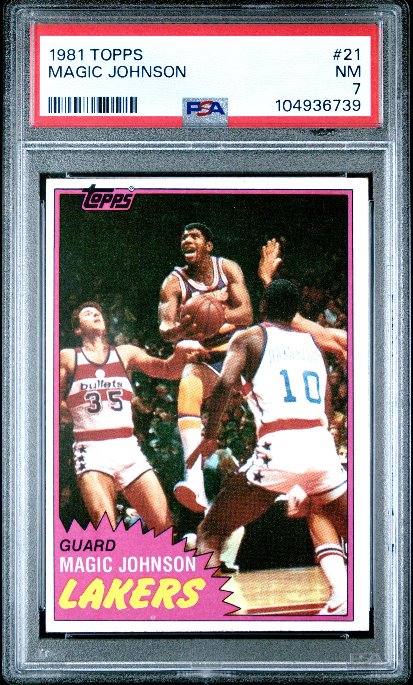 1981 Topps #21 Magic Johnson PSA 7 Rookie