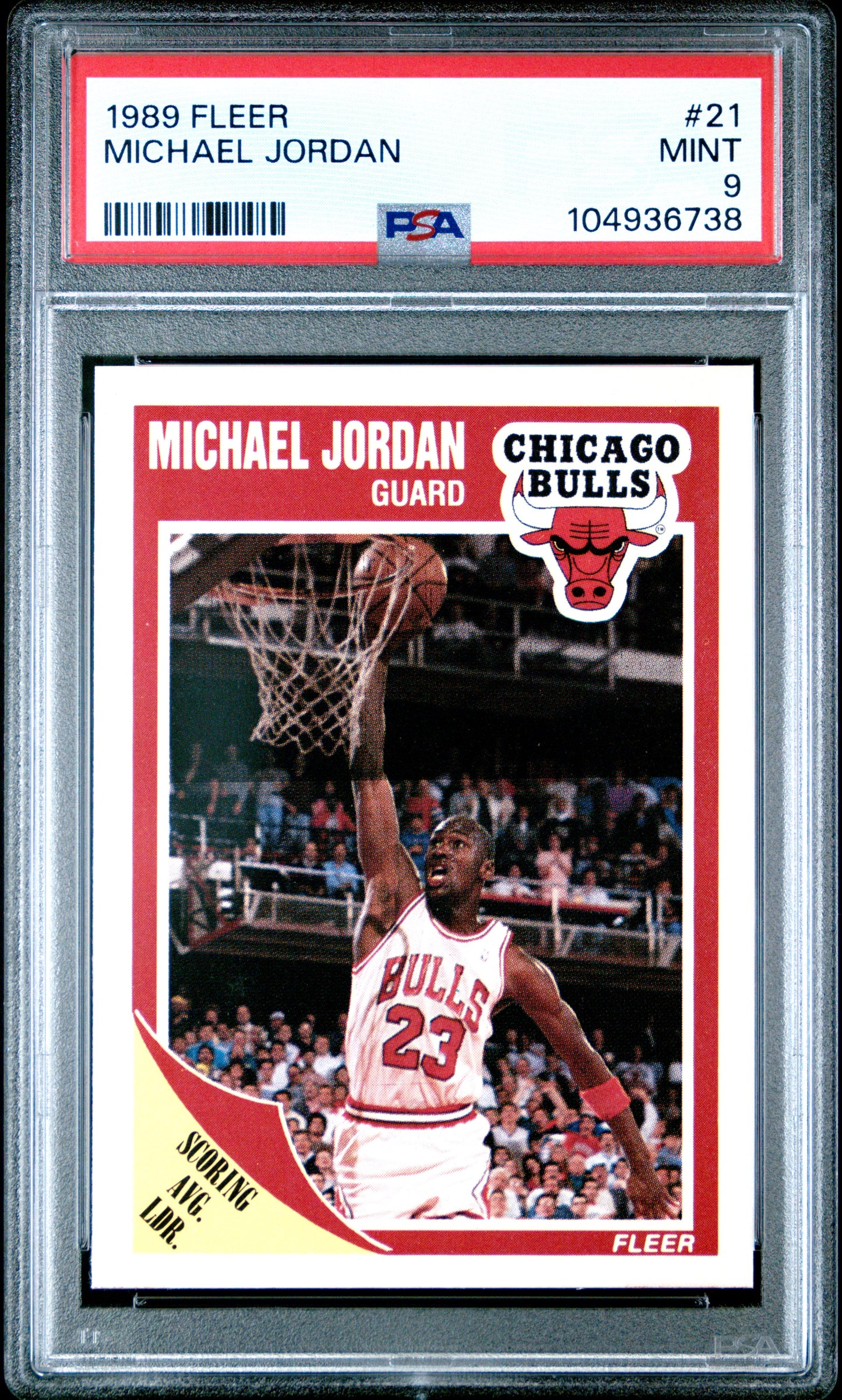 1989 Fleer #21 Michael Jordan PSA 9