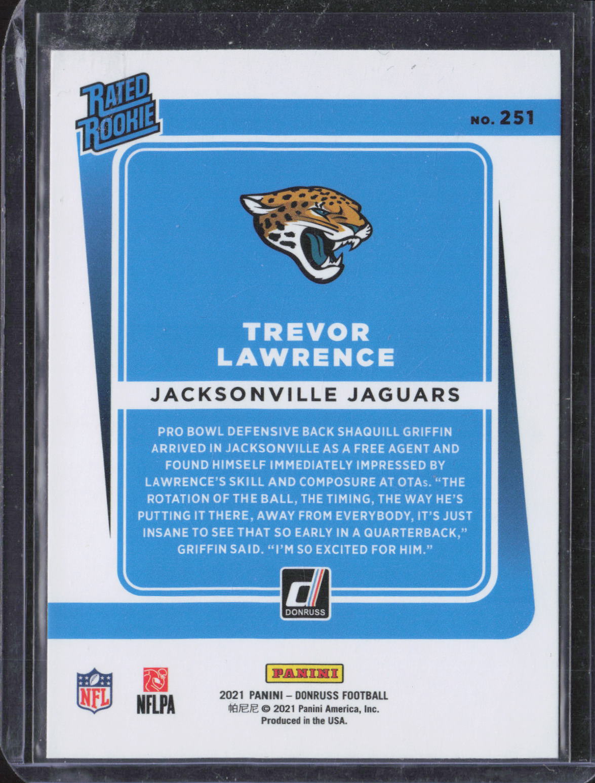 2021 Donruss #251 Trevor Lawrence Rookie