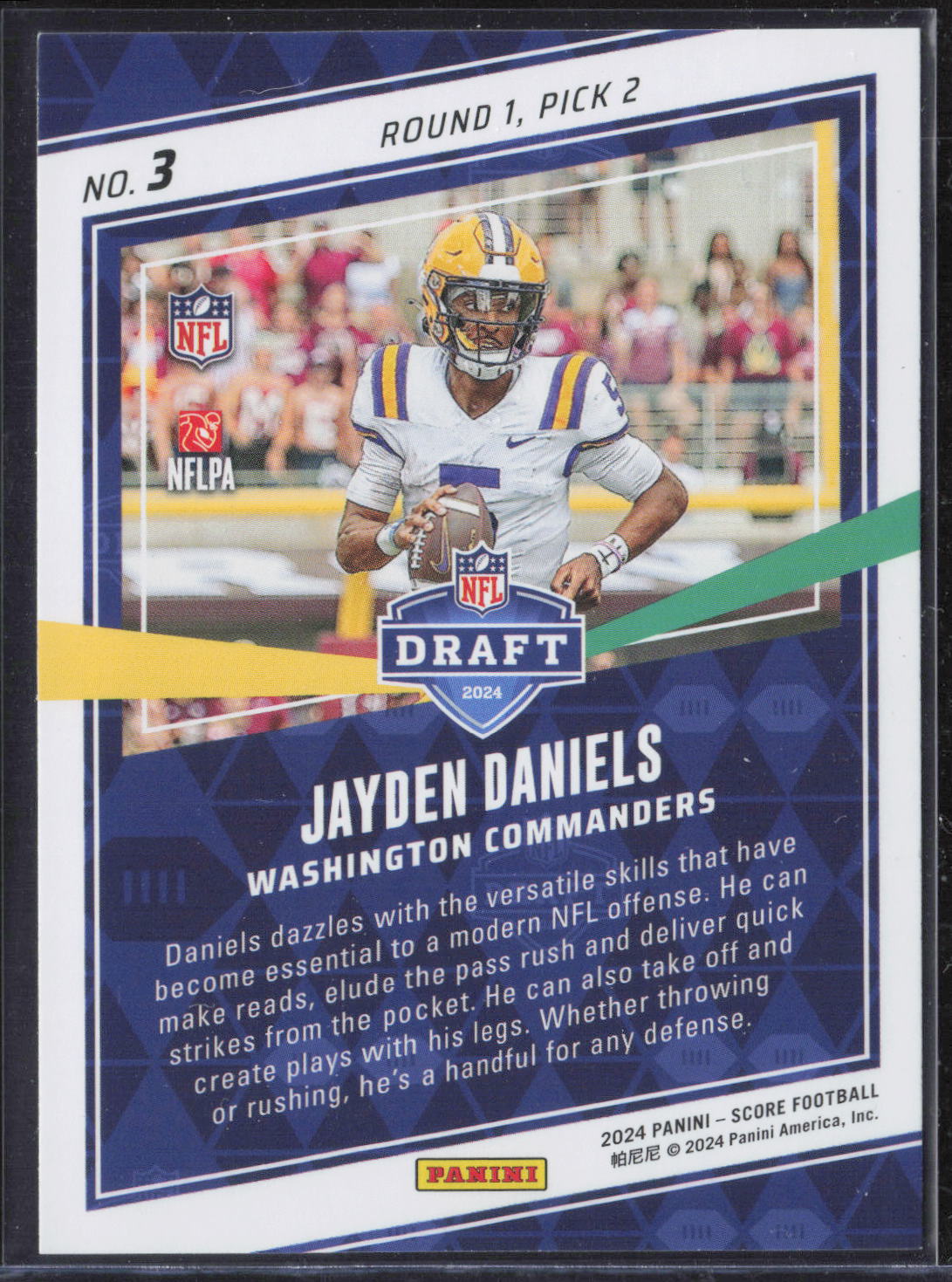 2024 Score #3 Jayden Daniels NFL Draft
