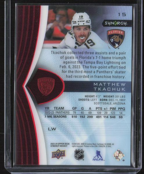 2023-24 Upper Deck Synergy #15 Matthew Tkachuk Red