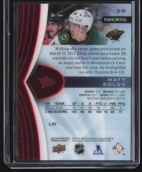 2023-24 Upper Deck Synergy #29 Matt Boldy Red