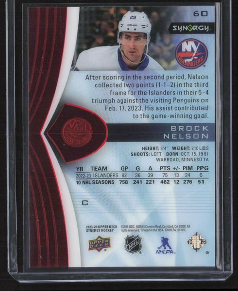 2023-24 Upper Deck Synergy #60 Brock Nelson Red