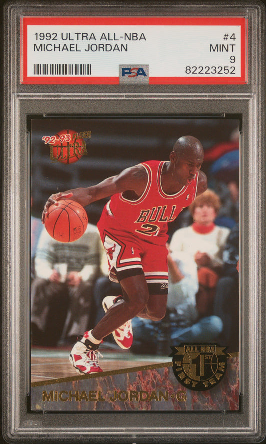 1992 Ultra All-NBA #4 Michael Jordan PSA 9