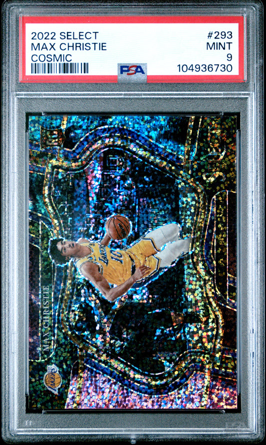 2022 Panini Select #293 Max Christie Cosmic SSP PSA 9