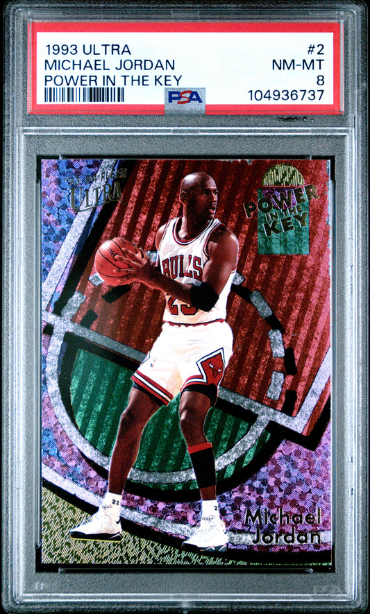 1993 Ultra Power In The Key #2 Michael Jordan Power In The Key PSA