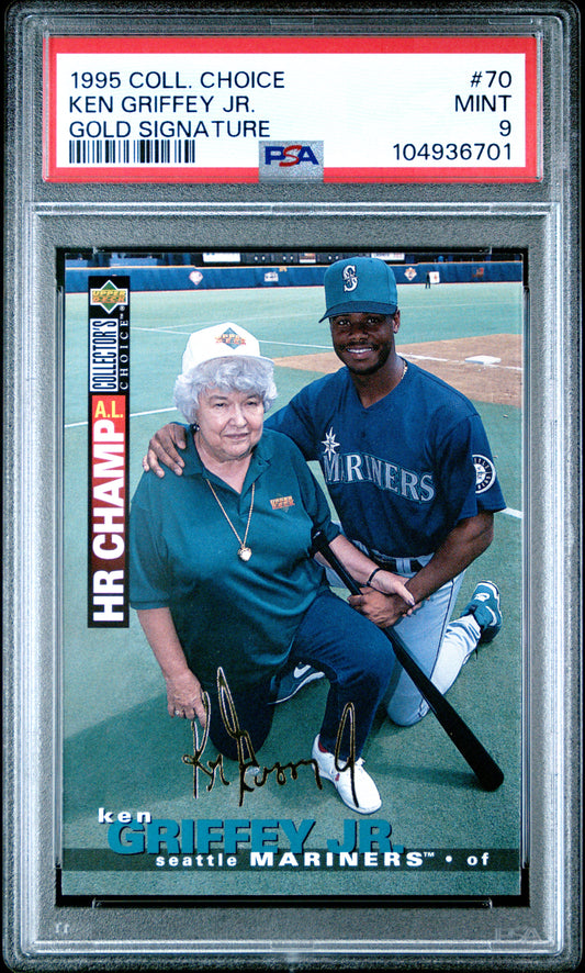 1995 Collector'S Choice #70 Ken Griffey Jr. Gold Signature PSA 9