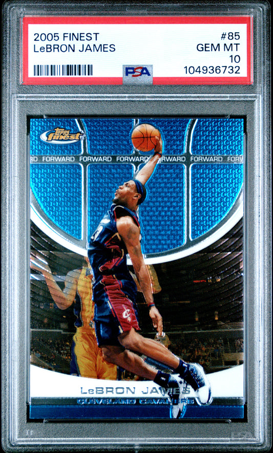 2005 Finest #85 Lebron James PSA 10