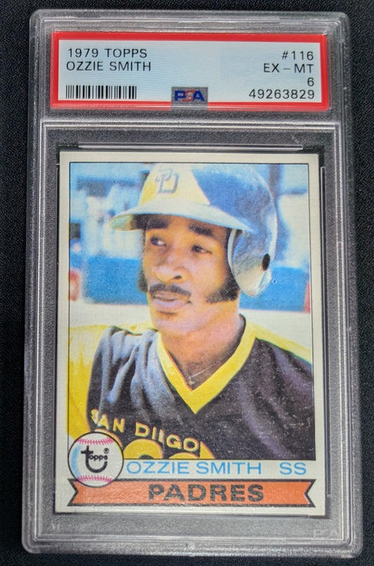 1979 Topps #116 Ozzie Smith Rookie PSA 6