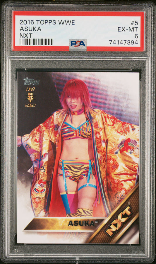 2016 Topps Wwe Nxt #5 Asuka Rookie Nxt PSA 6