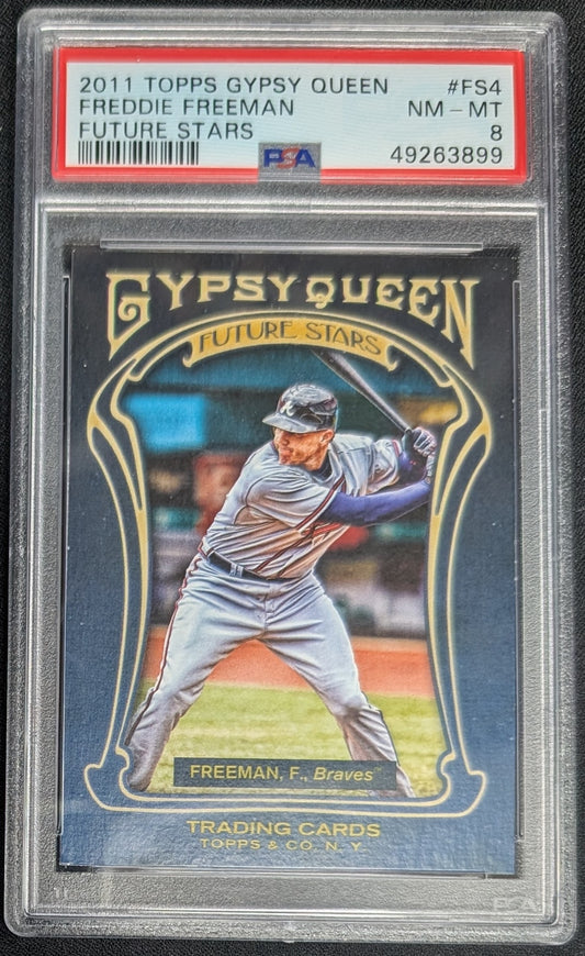 2011 Topps Gypsy Queen Future Stars #FS4 Freddie Freeman Future Stars PSA 8