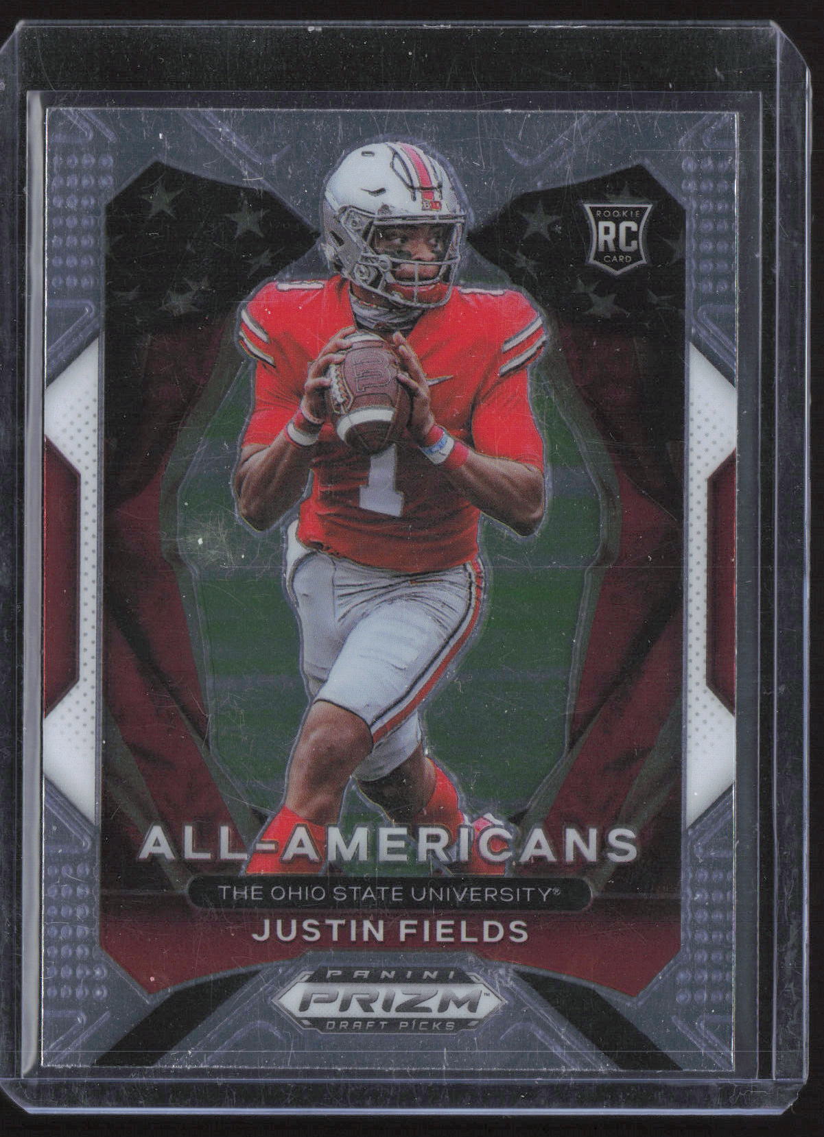 2021 Panini Prizm Draft Picks Collegiate #192 Justin Fields