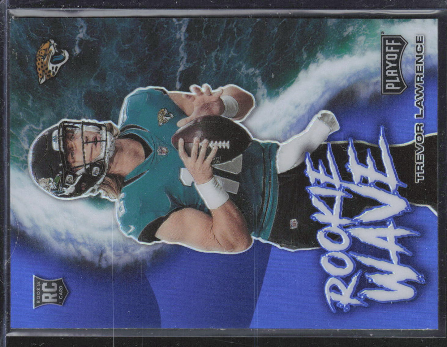 2021 Panini Playoff #RW-TLR Trevor Lawrence Rookie Wave Blue