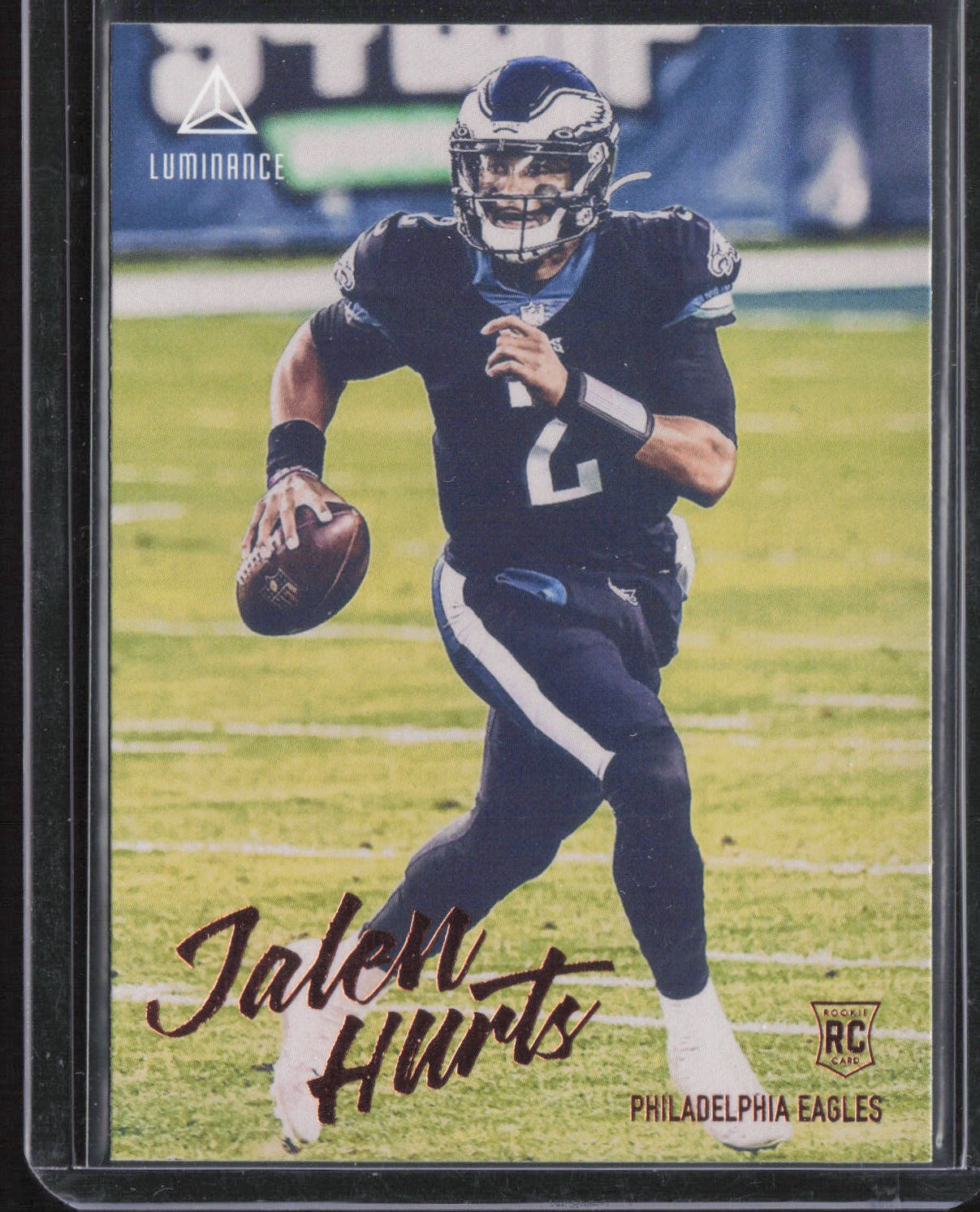 2020 Panini Chronicles #210 Jalen Hurts Luminance Update Rookies Bronze