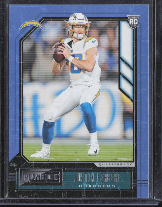 2020 Panini Playbook #103 Justin Herbert Rookie