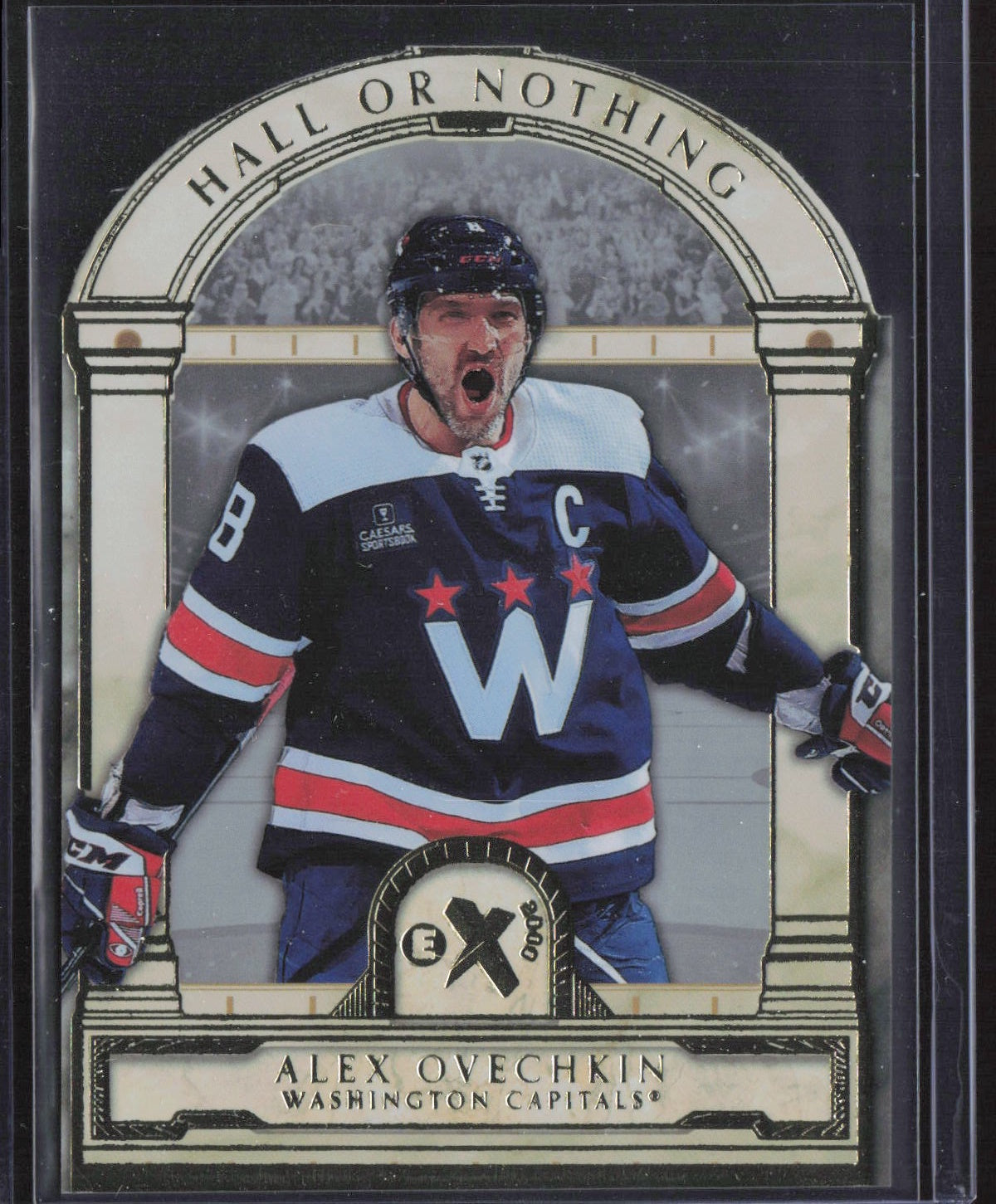 2023-24 SkyBox E-X 2000 #HN-1 Alex Ovechkin Hall or Nothing