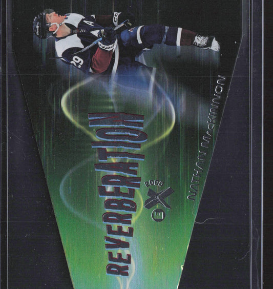 2023-24 SkyBox E-X 2000 #8 OF 20 RVB Nathan MacKinnon Reverberation