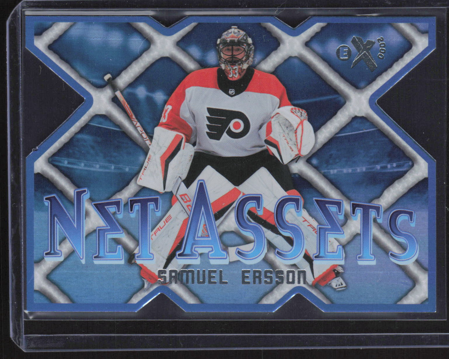 2023-24 SkyBox E-X 2000 #22 OF 30 NA Samuel Ersson Net Assets