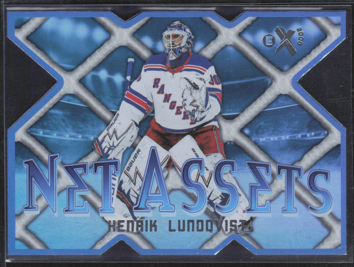 2023-24 SkyBox E-X 2000 #27 OF 30 NA Henrik Lundqvist Net Assets