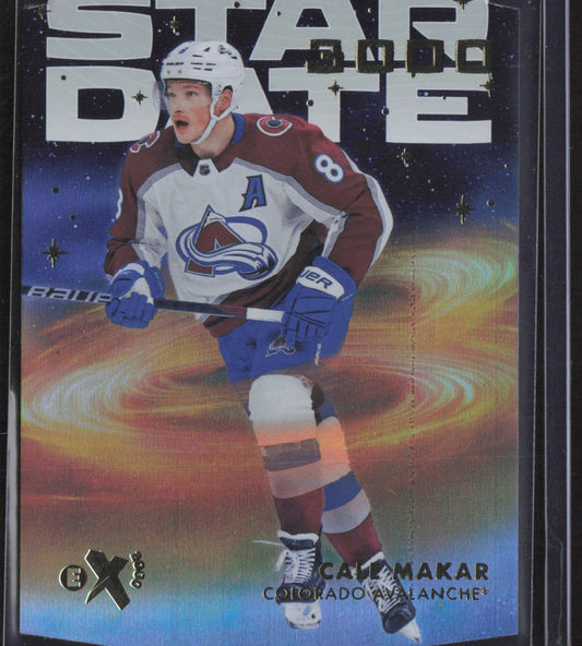 2023-24 SkyBox E-X 2000 #SD-5 Cale Makar Star Date 3000