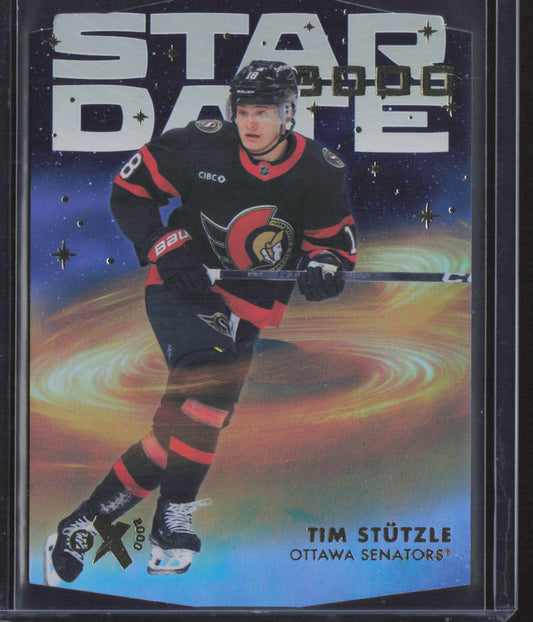 2023-24 SkyBox E-X 2000 #SD-9 Tim Stutzle Star Date 3000