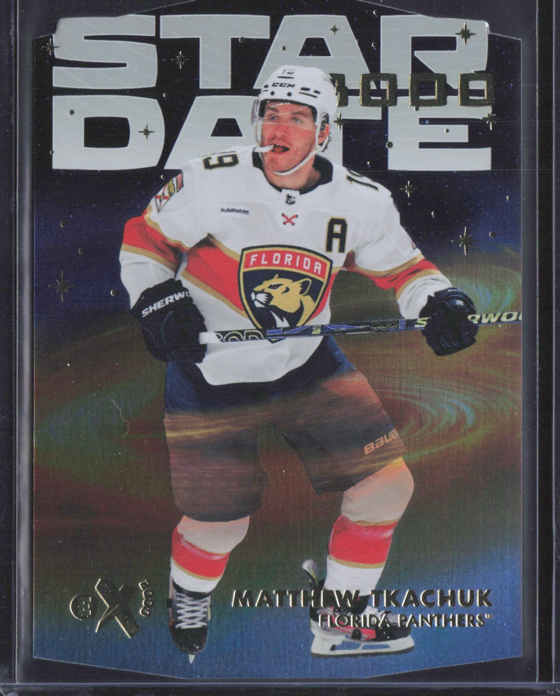 2023-24 SkyBox E-X 2000 #SD-10 Matthew Tkachuk Star Date 3000