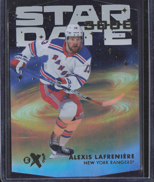 2023-24 SkyBox E-X 2000 #SD-11 Alexis Lafreniere Star Date 3000