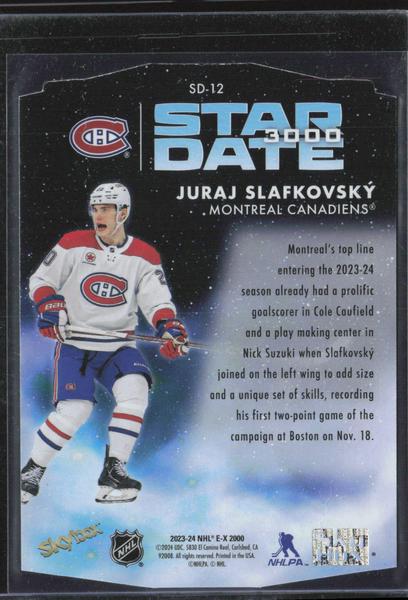 2023-24 SkyBox E-X 2000 #SD-12 Juraj Slafkovsky Star Date 3000