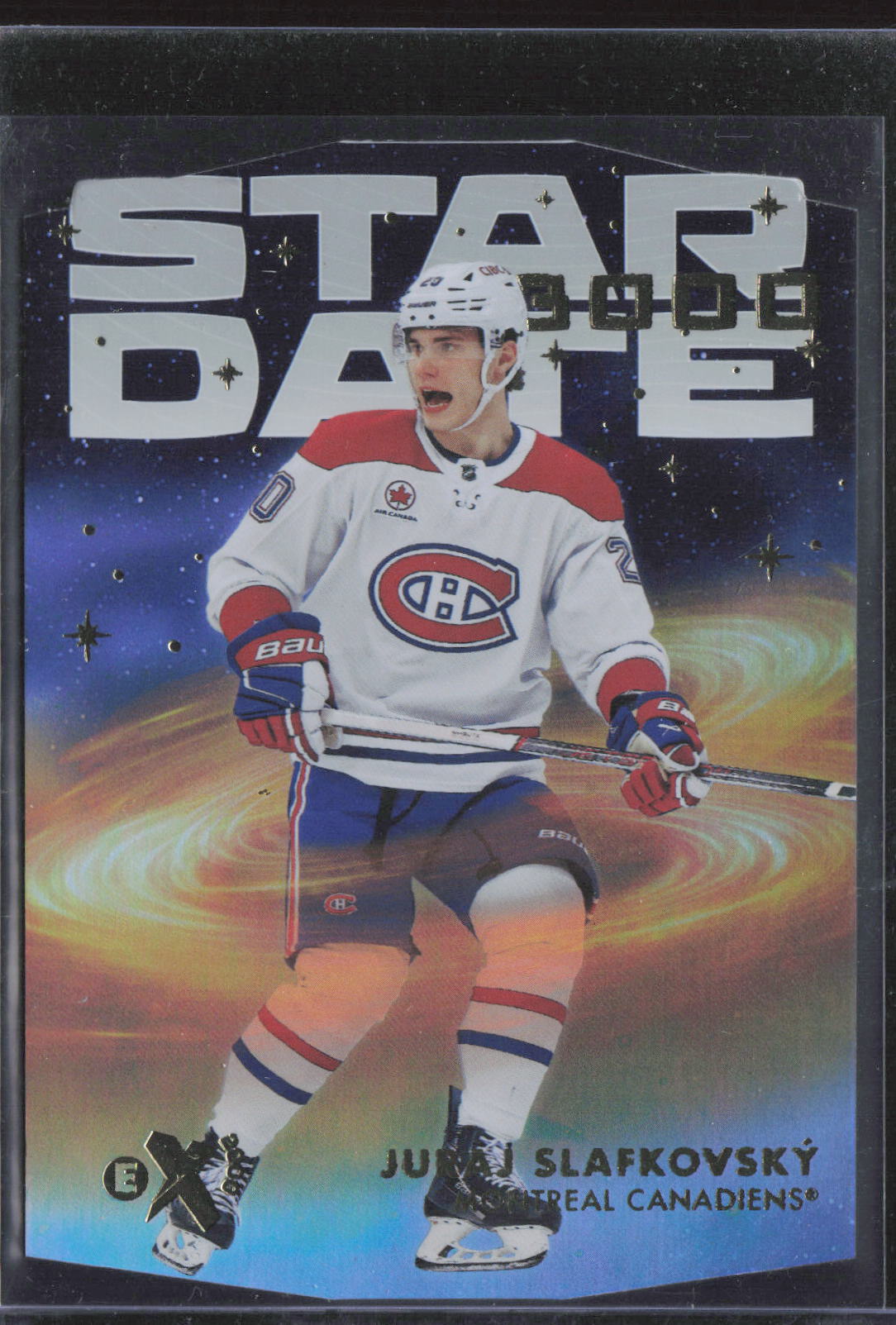 2023-24 SkyBox E-X 2000 #SD-12 Juraj Slafkovsky Star Date 3000