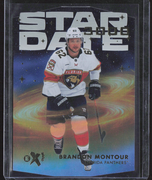 2023-24 SkyBox E-X 2000 #SD-13 Brandon Montour Star Date 3000