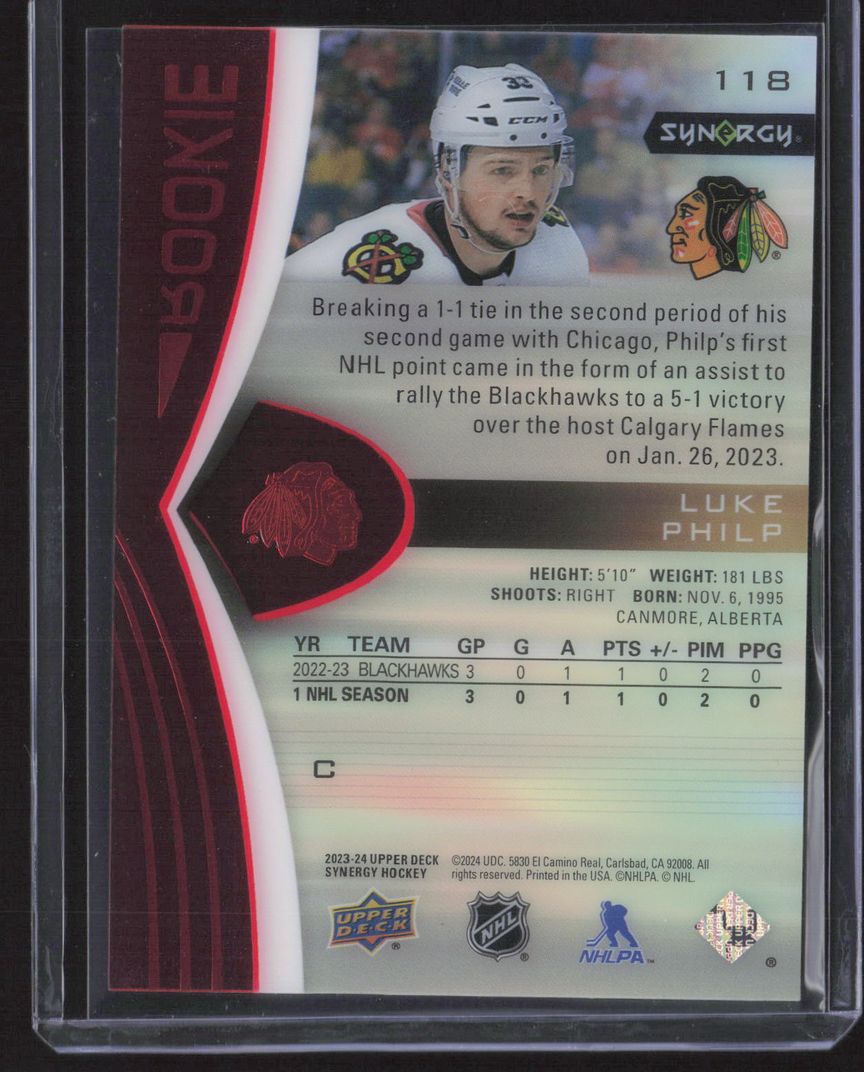 2023-24 Upper Deck Synergy #118 Luke Philp Red